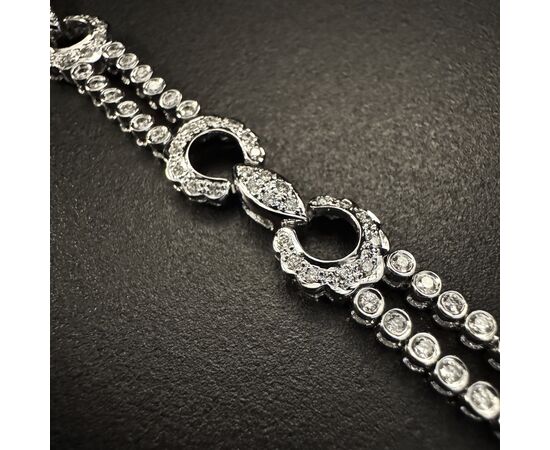 Bracciale  con   Diamanti  tipo  CARTIER