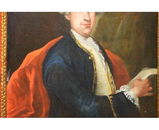 Scuola veneziana del XVIII secolo Ritratto di gentiluomo Olio su tela