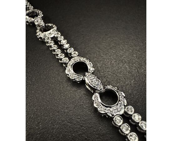 Bracciale  con   Diamanti  tipo  CARTIER