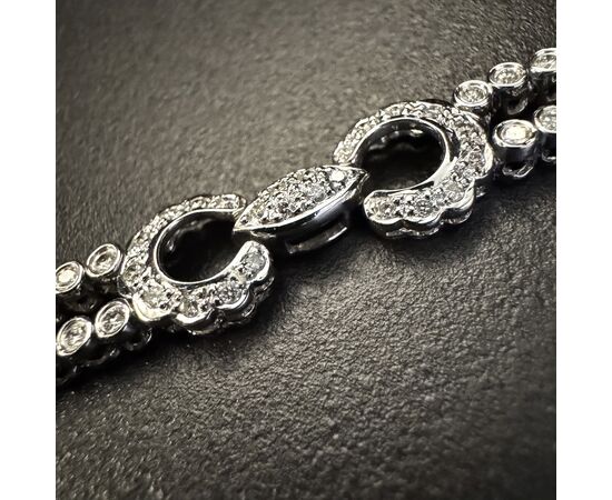 Bracciale  con   Diamanti  tipo  CARTIER