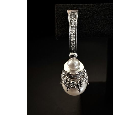 Orecchini  con  Perle  e  Diamanti 