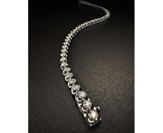 Bracciale  Tennis   con   Diamanti  2.2 ct.