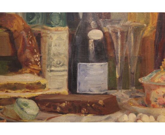 "Composizione  pasquale" olio su tela. Anonimo pittore della prima metà del XX secolo