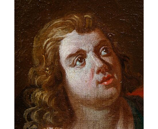 XVII secolo,  San Giovanni Evangelista con l’aquila 