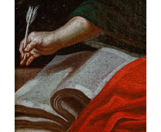 XVII secolo,  San Giovanni Evangelista con l’aquila 