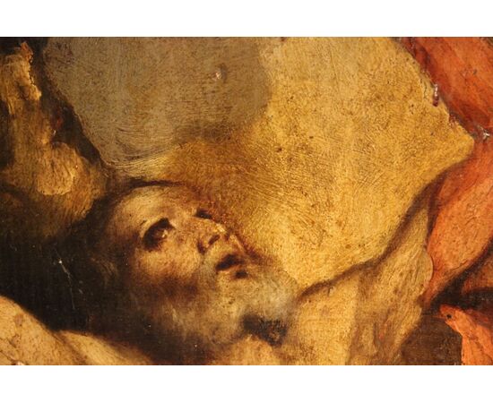  Il martirio di San Bartolomeo scuola Italiana, XVII secolo da un modello di Jusepe de Ribera. olio su tavola