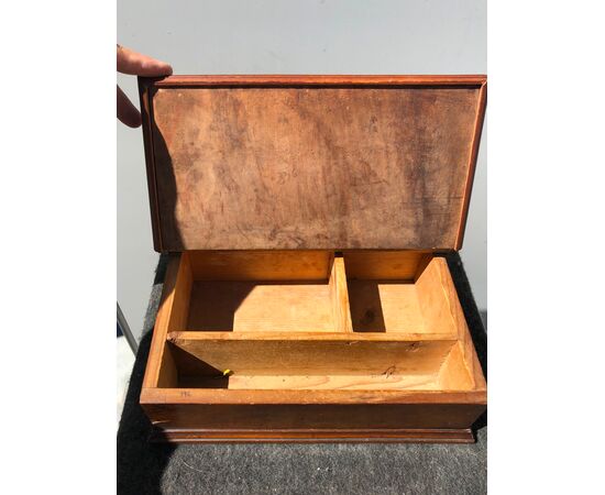 Directory period walnut wood box.     