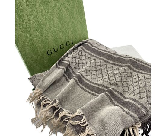 GUCCI Foulard in Seta Col. Marrone Scialle