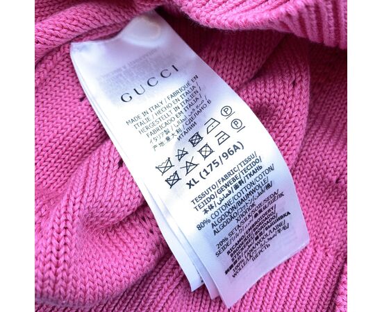 GUCCI Maglione in Cotone Col. Rosa - 46