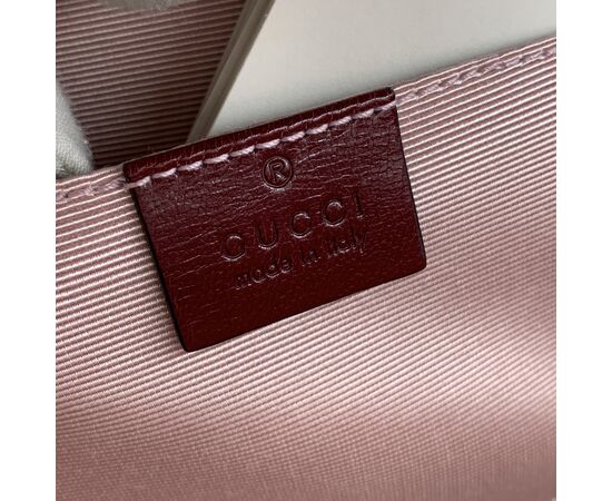GUCCI Borsa a Mano in Col. Bordeaux Sylvie Top Handle M