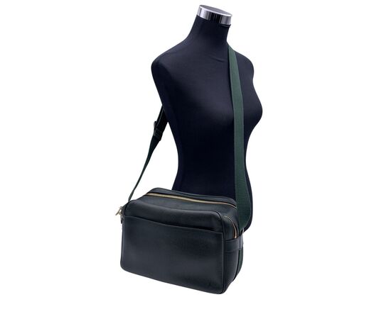 LOUIS VUITTON Borsa a Tracolla in Pelle Col. Verde Reporter M
