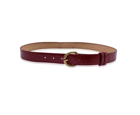 LOUIS VUITTON Cintura in Pelle Lucida Col. Rosso -