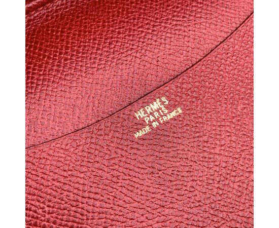 HERMES Accessorio Vintage in Pelle Col. Rosso Simple GM Agenda Cover S