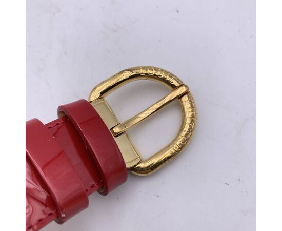 LOUIS VUITTON Cintura in Pelle Lucida Col. Rosso -