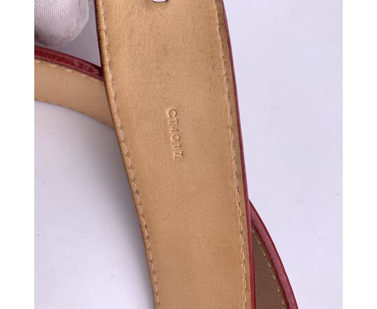 LOUIS VUITTON Cintura in Pelle Lucida Col. Rosso -