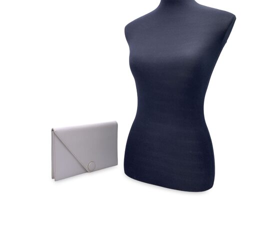 YVES SAINT LAURENT Pochette Vintage in Pelle Col. Bianco - S