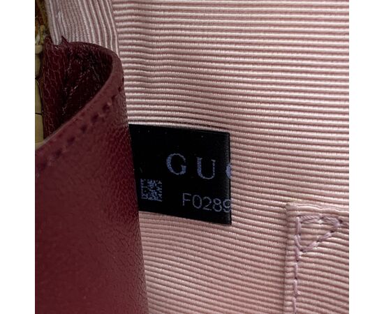 GUCCI Borsa a Mano in Col. Bordeaux Sylvie Top Handle M