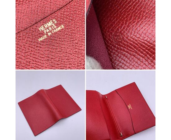 HERMES Accessorio Vintage in Pelle Col. Rosso Simple GM Agenda Cover S
