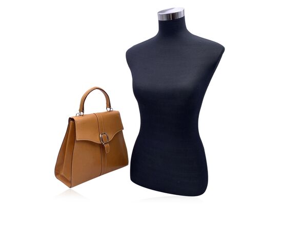 GUCCI Borsa a Mano Vintage in Pelle Col. Beige Lady Lock M