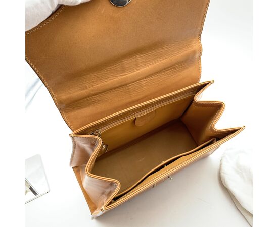 GUCCI Borsa a Mano Vintage in Pelle Col. Beige Lady Lock M