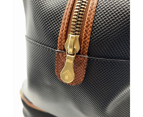 BOTTEGA VENETA Borsa a Mano Vintage in Tela Col. Nero Marco Polo L