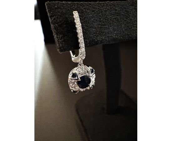 Orecchini  con  Zaffiri  e  Diamanti 