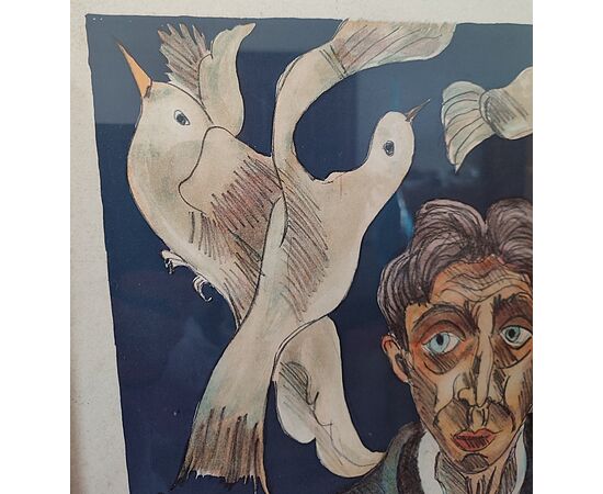 Volti e colombe Giuseppe Serafini 1915 - 1987
