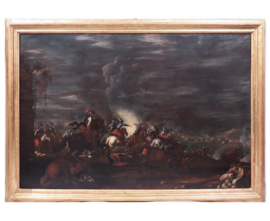 Ilario Mercanti "Lo Spolverini" (1657-1734)-Battaglia