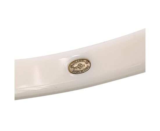CHANEL Bracciale Vintage in Plastica Col. Bianco CC