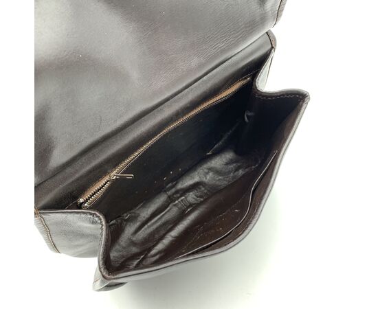 GHERARDINI Borsa a Tracolla Vintage in Pelle Col. Marrone M