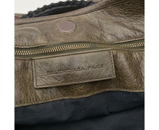 BALENCIAGA Borsa Shopper in Pelle Col. Multicolore Sunday L