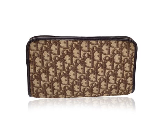 DIOR Pochette Vintage in Tela Col. Marrone Diorissimo S