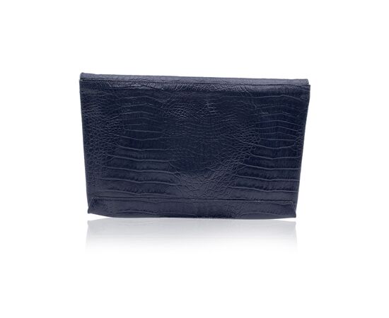 FENDI Pochette Vintage in Pelle Col. Blu M