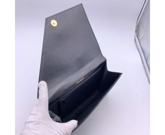 YVES SAINT LAURENT Pochette Vintage in Pelle Lucida Col. Nero S