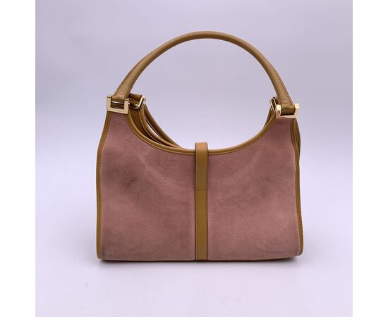 GUCCI Borsa Hobo in Camoscio Col. Rosa Jackie M