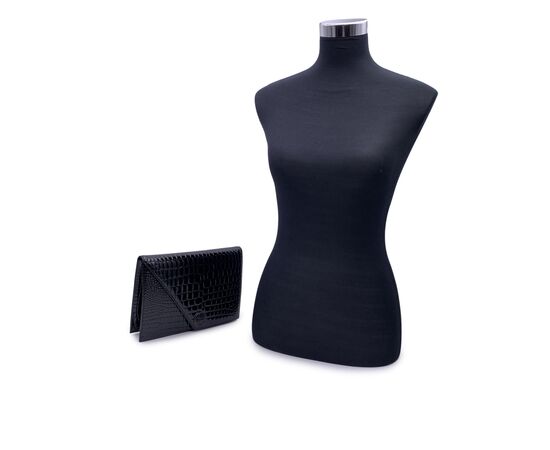 YVES SAINT LAURENT Pochette Vintage in Pelle Lucida Col. Nero S