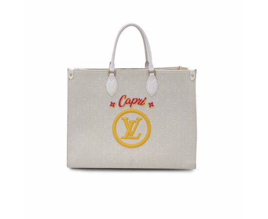 LOUIS VUITTON Borsa Shopper in Tela Col. Beige Onthego L