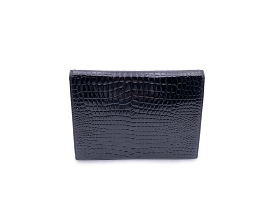 YVES SAINT LAURENT Pochette Vintage in Pelle Lucida Col. Nero S