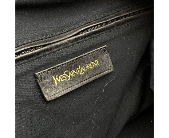 YVES SAINT LAURENT Borsa a Mano in Pelle Lucida Col. Rosso Easy M