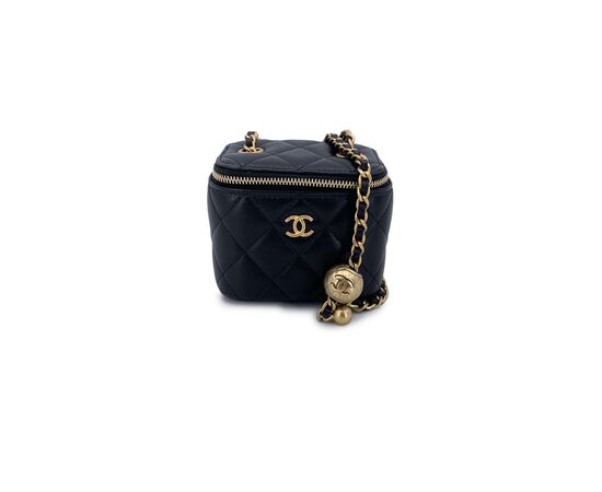 CHANEL Borsa a Tracolla in Pelle Col. Nero Vanity S
