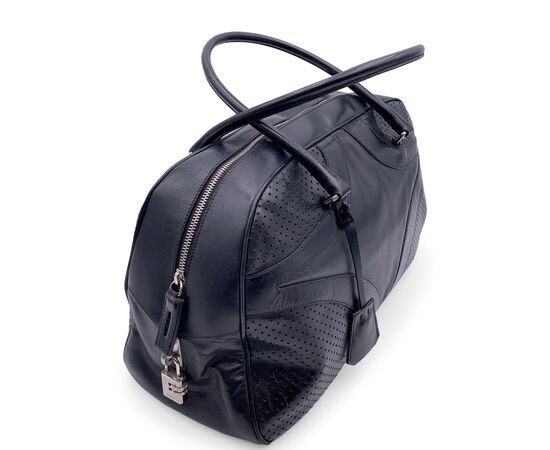 PRADA Borsa a Mano in Pelle Col. Nero Bowling Bag M
