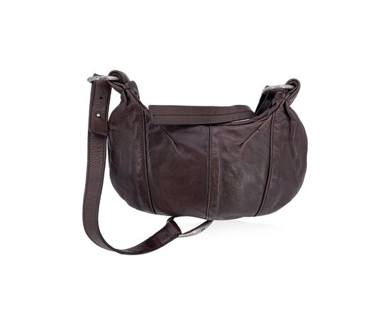 YVES SAINT LAURENT Borsa a Tracolla Vintage in Pelle Col. Marrone S