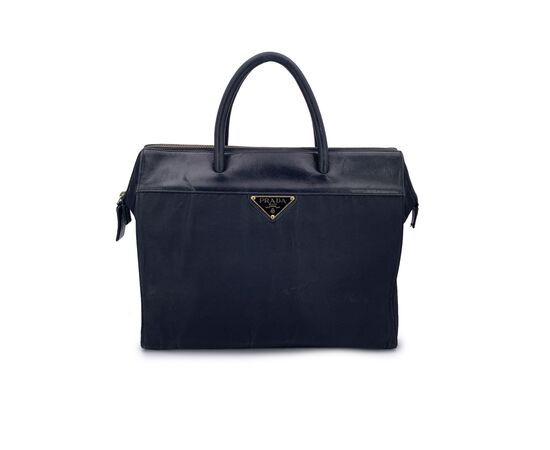 PRADA Borsa Shopper Vintage in Tela Col. Nero Tessuto M