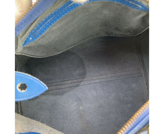 LOUIS VUITTON Borsa a Mano in Pelle Col. Blu Speedy M
