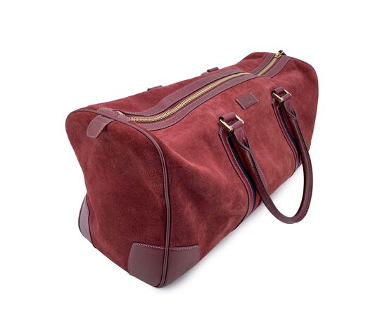 GUCCI Borsa da Viaggio in Camoscio Col. Bordeaux Ophidia L
