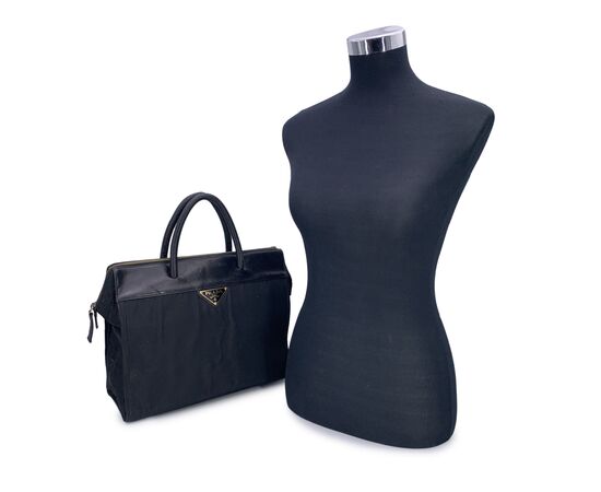 PRADA Borsa Shopper Vintage in Tela Col. Nero Tessuto M