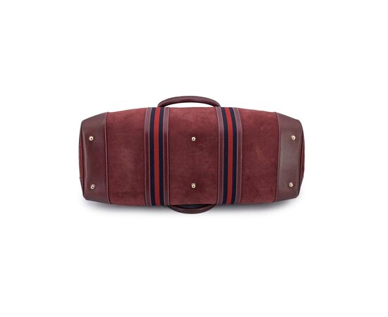 GUCCI Borsa da Viaggio in Camoscio Col. Bordeaux Ophidia L