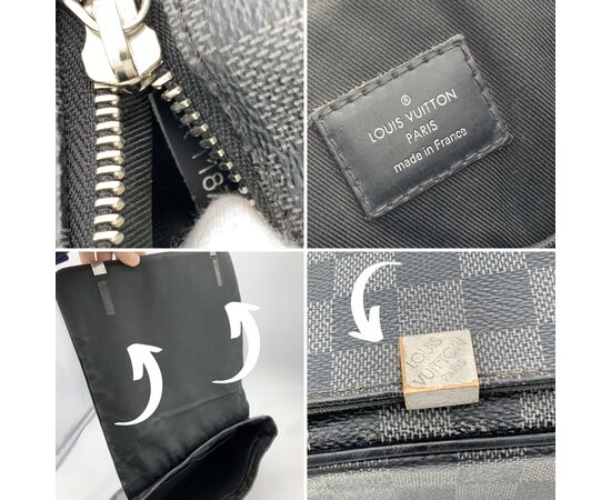 LOUIS VUITTON Borsa a Tracolla in Tela Col. Nero District M