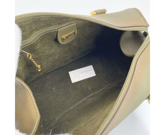 GUCCI Borsa a Mano Vintage in Pelle Col. Verde S