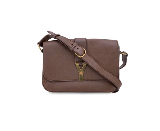 YVES SAINT LAURENT Borsa a Tracolla in Pelle Col. Marrone Chyc M